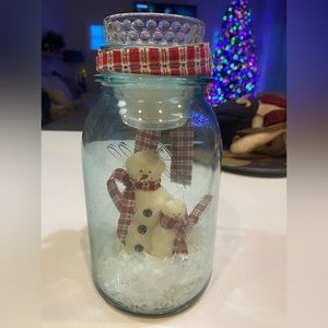 Mason jar Snowman